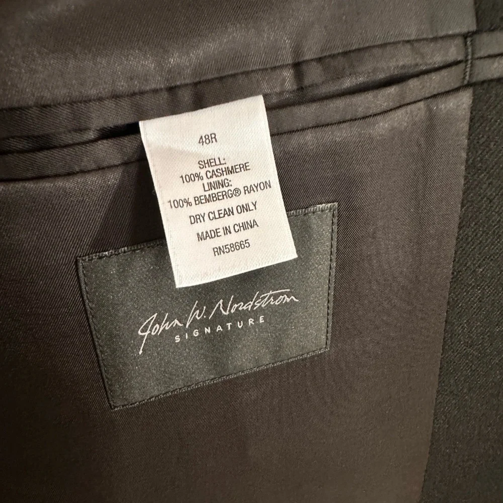 Nordstrom x Loro Piana Black Cashmere Blazer – 48R